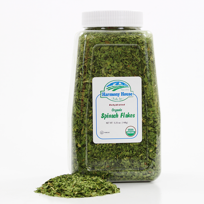 Organic Dried Spinach Flakes
