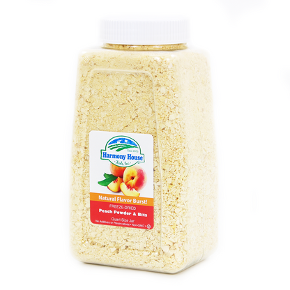 Freeze Dried Peach Powder & Bits (4 Cups)