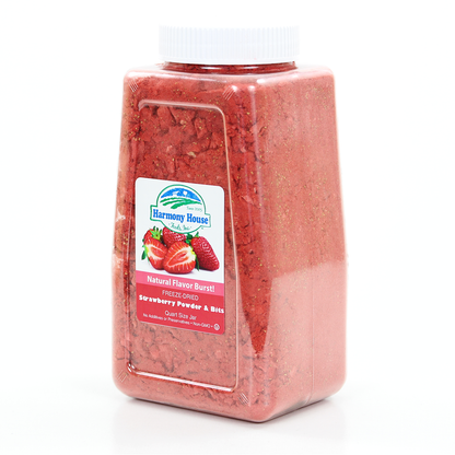 Freeze Dried Strawberry Powder & Bits (4 Cups)