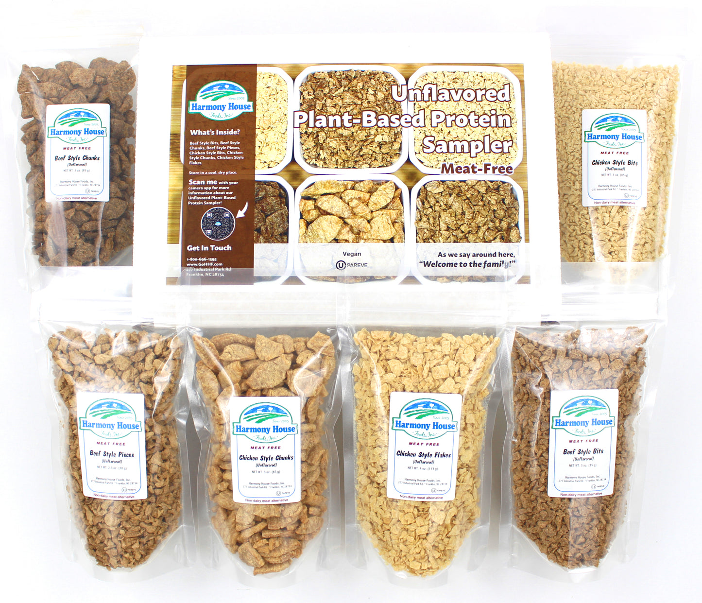 Unflavored Plant-Based Protein Sampler (6 ZIP Pouches)